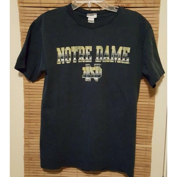 Notre Dame Fighting Irish Men's Navy Blue Tee T-Shirt M Footlocker Team Edition - Picture 1 of 10